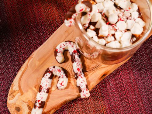 Peppermint Stick Marshmallow Stirrers